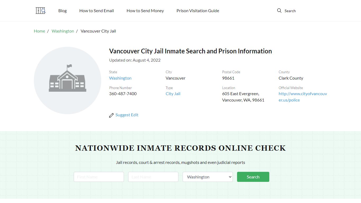 Vancouver City Jail - Alleghany County, North Carolina